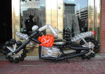 balloon Harley motorcycle